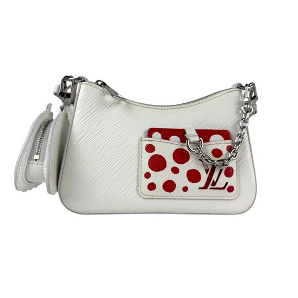 LOUIS VUITTON LV x YK Epi Marellini Shoulder Bag Handbag White - Picture 1 of 12
